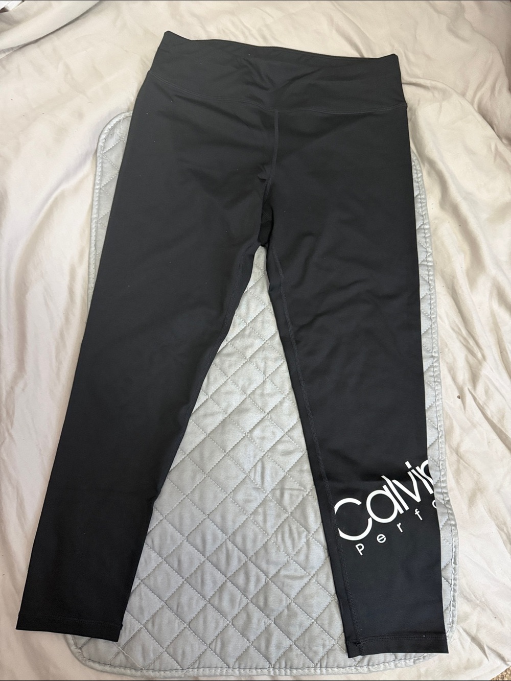 Calvin Klein Black womens ' Logo Performance Leggings